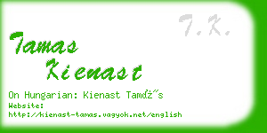 tamas kienast business card
